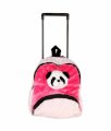 Wild Republic Pink Poly Trolley Bag- Panda