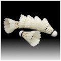 Sodial- 6PCS White Feather Shuttlecocks Badminton