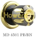 Ổ khóa tay nắm tròn Howard MD 4501 PB/BN