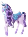 Barbie Princess Unicorn Doll, Purple