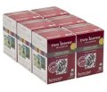 Two Leaves Tea Company Organic Assam Black Tea,15-Count Boxes (Pack of 6)