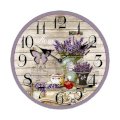 Creative Motion 13.3" Butterfly Flower Wall Clock