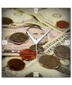 Amore Change Money Wall Clock