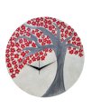 Rangrage Multicolour Round Japanese Cherry Wooden Wall Clock