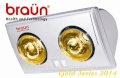 Đèn sưởi Braun BU02 (Bóng vàng)