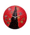Rangrage Multicolour Round Bright Side Wooden Wall Clock