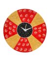 Rangrage Multicolour Round Vivid Vibrance Wooden Wall Clock