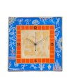 Rangrage Multicolour Square Warli Delight Wooden Wall Clock