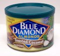 Blue Diamond Flavored Almonds, Toasted Coconut 6-ounce Can (Pack of 2)