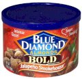Blue Diamond Bold Almonds, Jalapeno Smokehouse 6 oz / 170 g (Pack of 12)