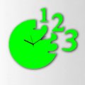  Timeline Round 123 Cut Out Wall Clock Green TI104DE69ZKKINDFUR