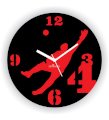 Cricket Gavaskar's Jump Wall Clock in Black