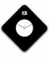 Basement Bazaar Black And White Exquisite Wall Clock