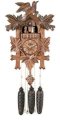 River City Clocks MD841-16 Eight Day Musical Cuckoo Clock with Dancers, Five Hand-Carved Birds And Maple Leaves, 16-Inch Tall