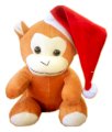 Fun&funky Soft Fabric Christmas Monkey
