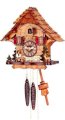 Original One Day Movement Cuckoo Clock with Moving Beer Drinker 10.5 Inch