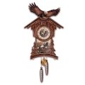 Timeless Majesty Collectible Cuckoo Clock With Bald Eagle Art by The Bradford Exchange