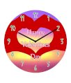 Basement Bazaar Multi-colour Valentine Wall Clock