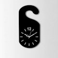  Timeline Door Mark Design Wall Clock Black TI104DE85ZJUINDFUR