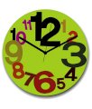 Basement Bazaar Green Designer Printed Wall Clock