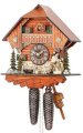 German Cuckoo Clock 8-day-movement Chalet-Style 12.00 inch - Authentic black forest cuckoo clock by Hekas