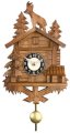  River City Clocks Quartz Novelty Clock - Chalet with Billy Goat on Roof - 8 Inches Tall - Model # 137-08QP