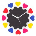 Crysto Piece of My Heart Rainbow Wall Clock CR726DE59ZUQINDFUR