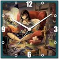 StyBuzz Multi tasking Girl Analog Wall Clock