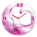 Crysto Pink Heart Wall Clock CR726DE09ZSSINDFUR