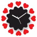  Crysto Piece of my Heart Black & Red Wall Clock  CR726DE65ZUKINDFUR