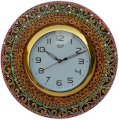 eCraftIndia Kundan Studded Analog Wall Clock