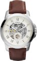 Fossil Men's Automatic Grant Brown Watch 44mm 65288