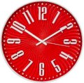  Basement Bazaar Exquisite Analog Wall Clock (Red, White) 