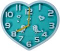 Abee Cute Heart Shape 3D Analog Wall Clock
