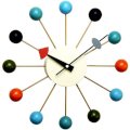 George Nelson Ball 13 in. Wall Clock - Multi-Colored