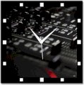  Shoprock Radio Volume Analog Wall Clock (Black) 