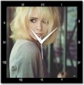 Shoprock Blonde Girl Analog Wall Clock (Black) 