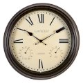 Lascelles Outdoor Wall Clock, Black