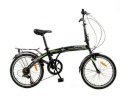 Xe đạp gấp Fornix FB2007-ESE14 Đen xanh lá