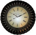 Kairos PU Cones Carved Ornamental Rim Analog Wall Clock