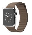 Đồng hồ thông minh Apple Watch 42mm Stainless Steel Case with Light Brown Leather Loop