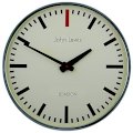 Lascelles Personalised Case Clock, Dia.45cm, Chrome