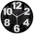  Basement Bazaar Bold Number Analog Wall Clock (Black) 