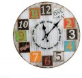 Fennel Glass Analog Wall Clock (Black, Brown, White)