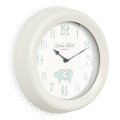LC Designs UK - PRIMROSE 31cm Cream Metal Wall Clock