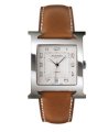 Hermes Mens Stainless Steel Leather 32.2mm X 32.2mm 63771