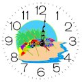 Lazy Turtle Wall Clock 212 Beach Design