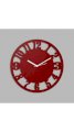 Creative Width Decor Vintage Style Red Wall Clock