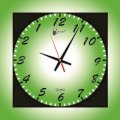 Lycans aNTI 0152 Analog Wall Clock (Green, White) 