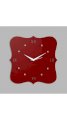 Creative Width Decor Vintage Style Red Wall Clock